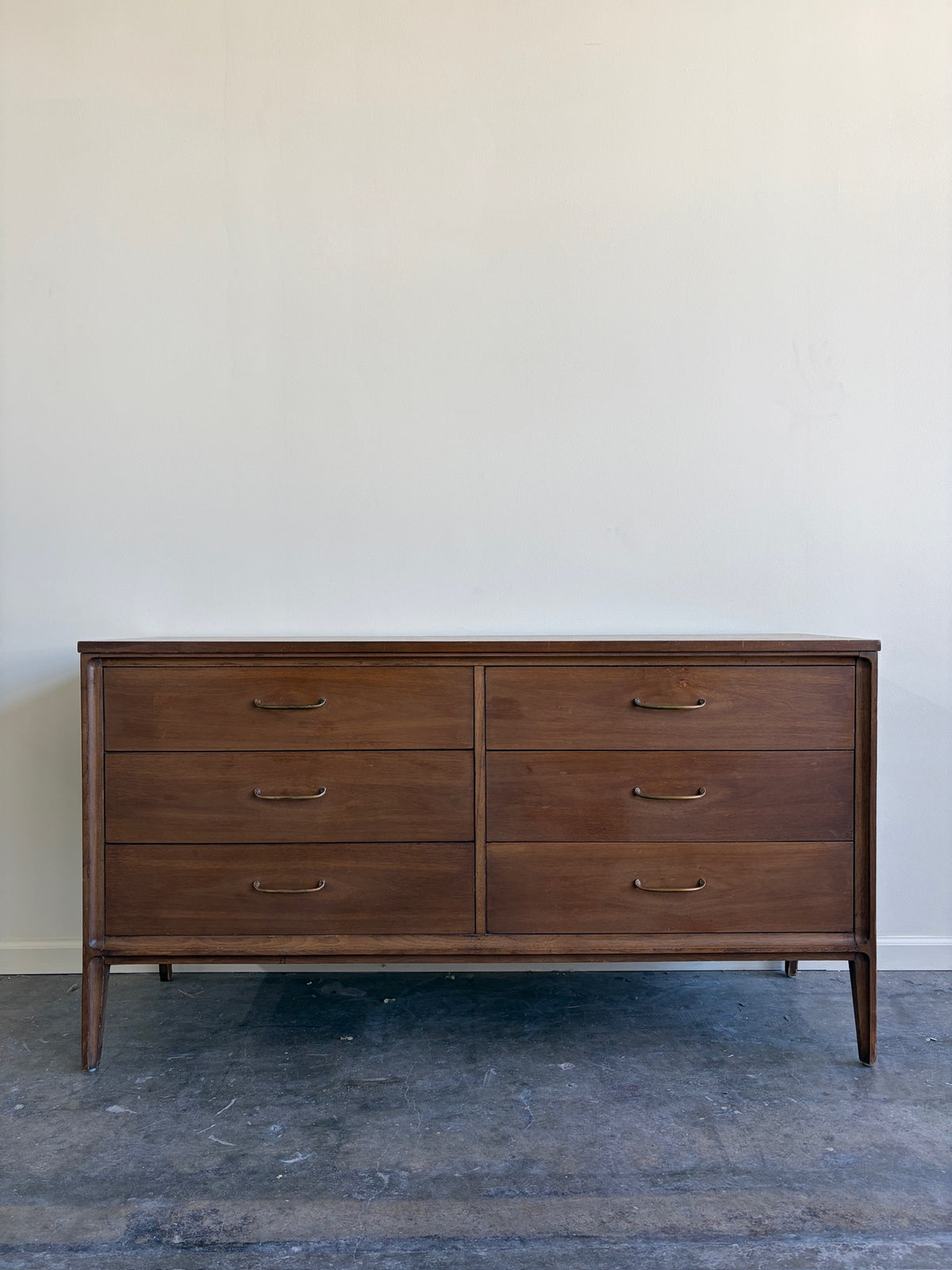 Broyhill Walnut Six Drawer Dresser