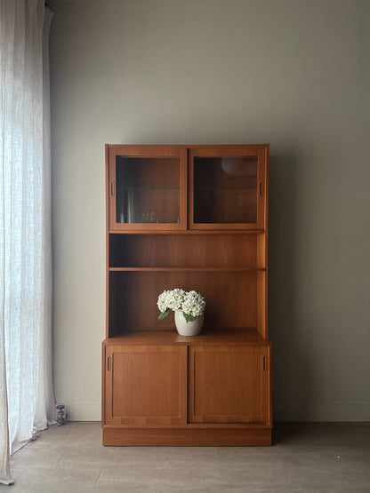 Hundevad Danish teak display hutch