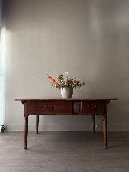 Pennsylvania Sheraton walnut harvest table
