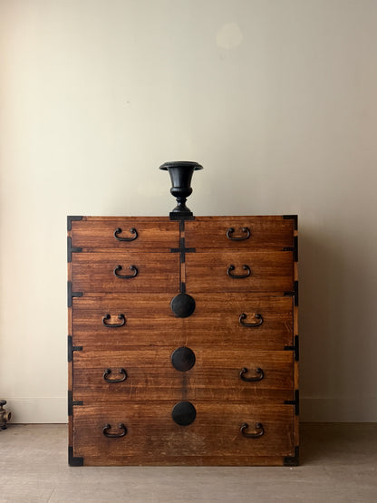 Korean elmwood tansu chest