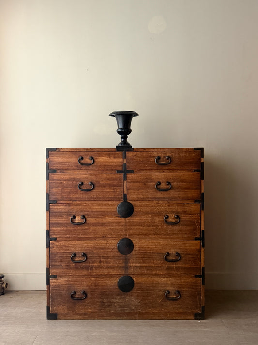 Korean elmwood tansu chest