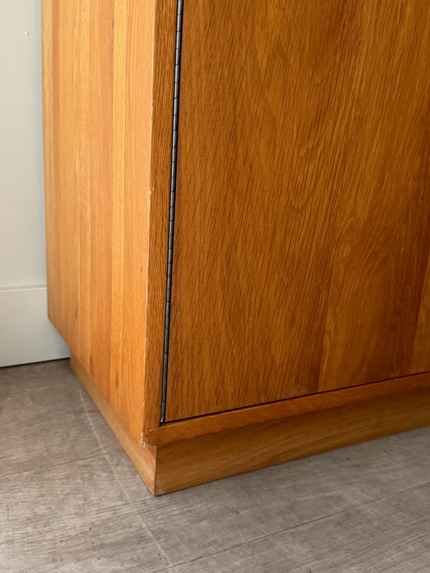 Oak console cabinet