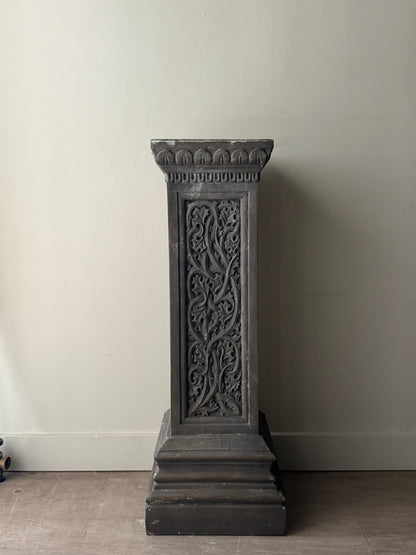 Carved pedestal