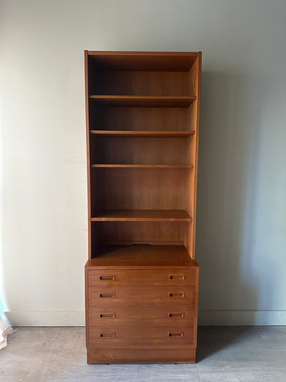 Teak bookcase cabinet