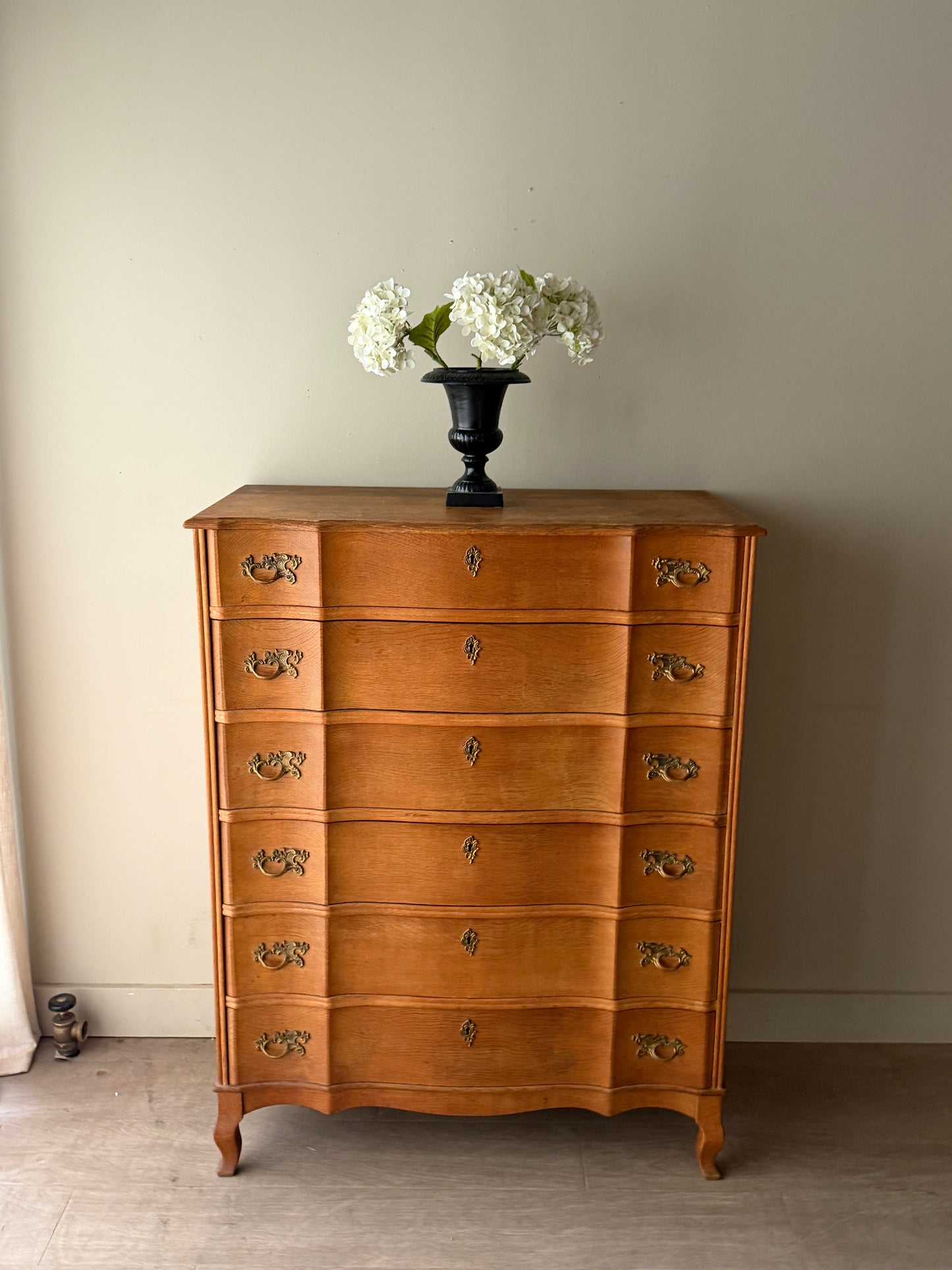Danish oak tallboy