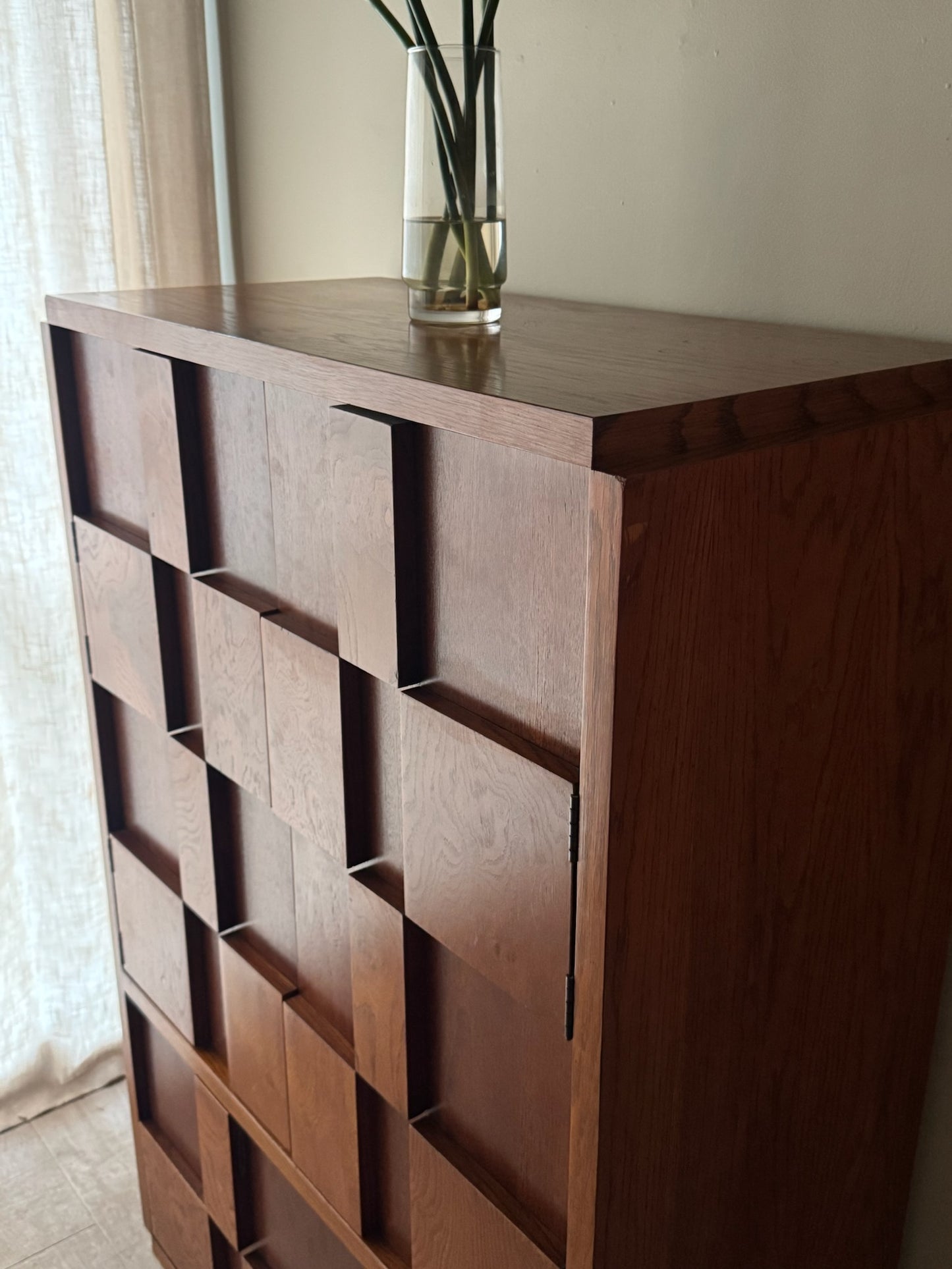 Lane walnut linen press