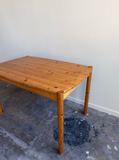 Danish pine dining table