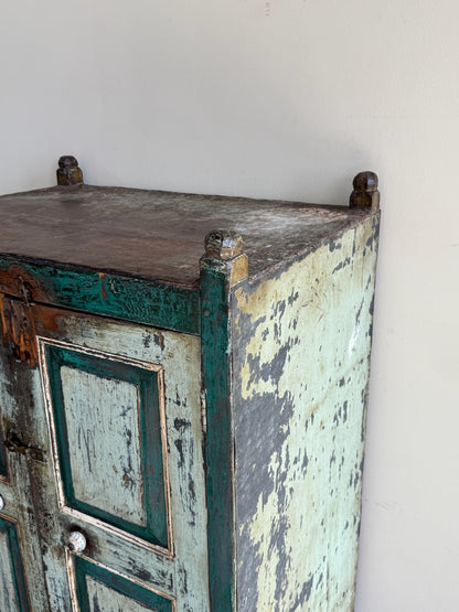 Green painted cupboard