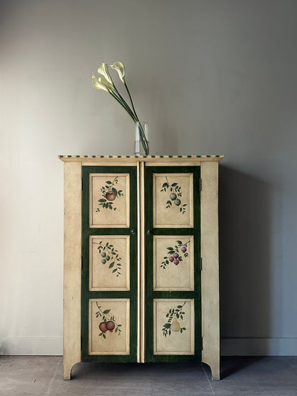 Fruit painted cabinet