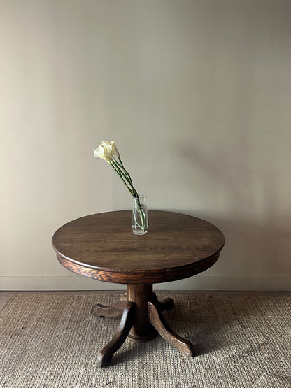Round pine dining table