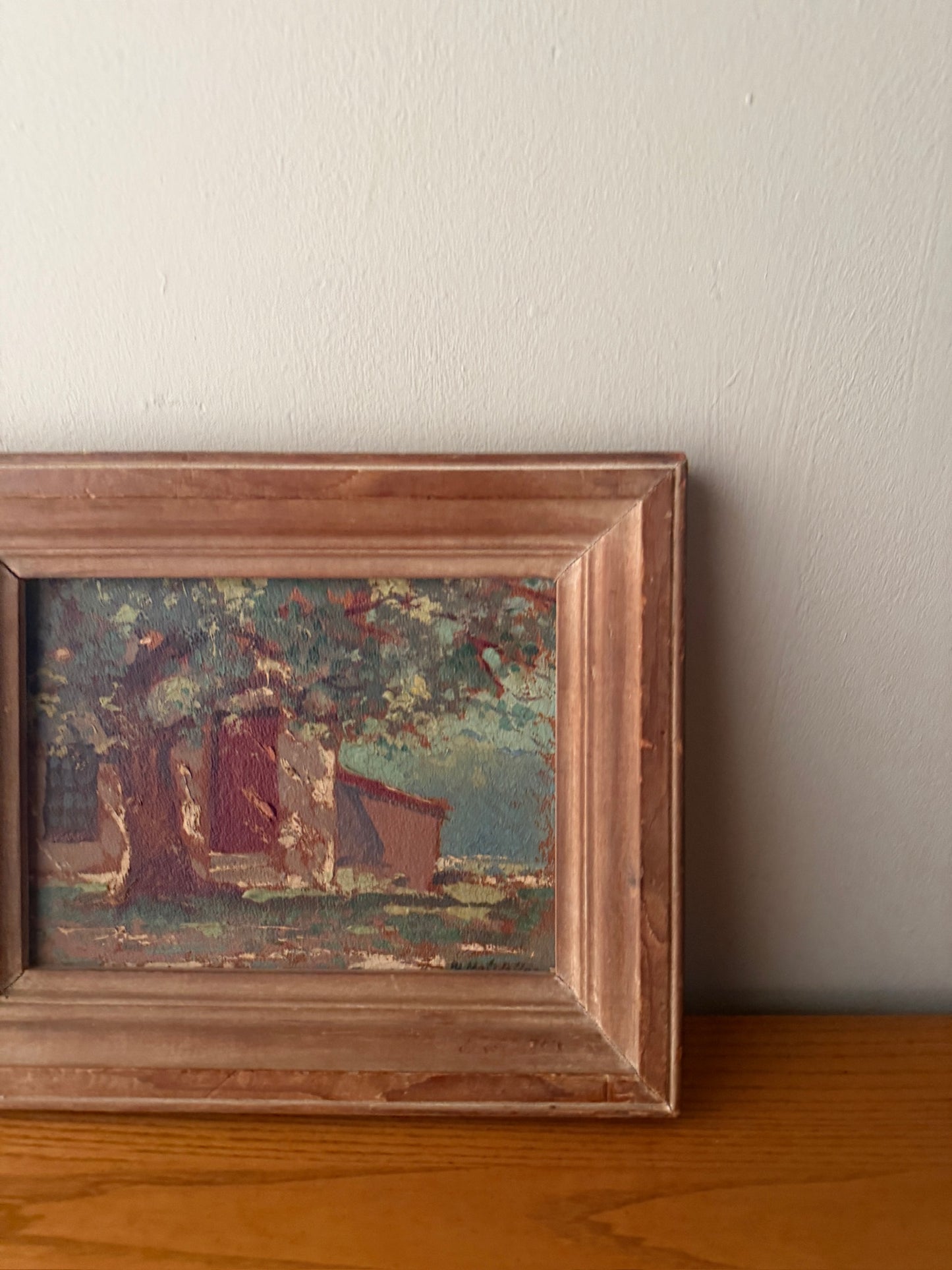 Landscape by William Alfred Hofstetter. Signed.