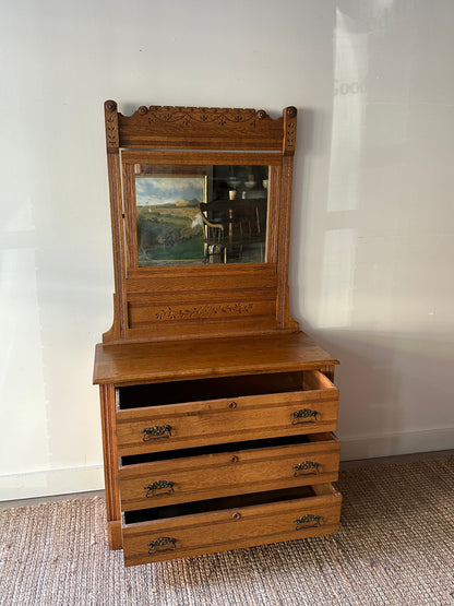 Victorian oak dresser