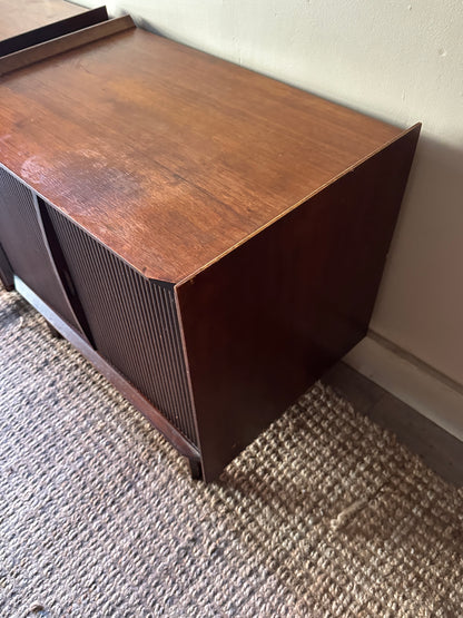Walnut side tables. Sold individually.