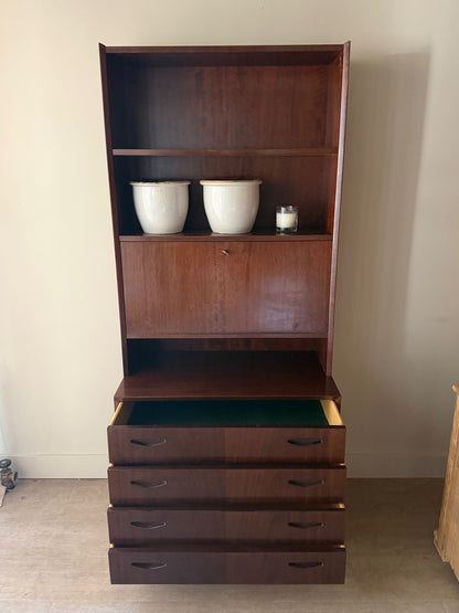 Olholm Mobelfabrik mahogany secretary hutch