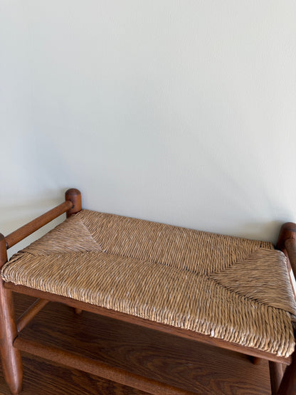 Pine rush footstools (left)