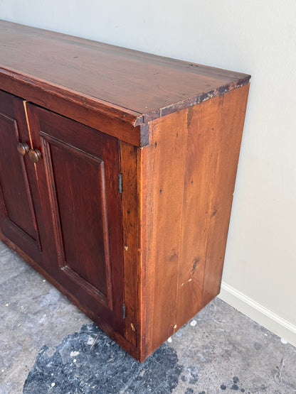 Stained pine sideboard