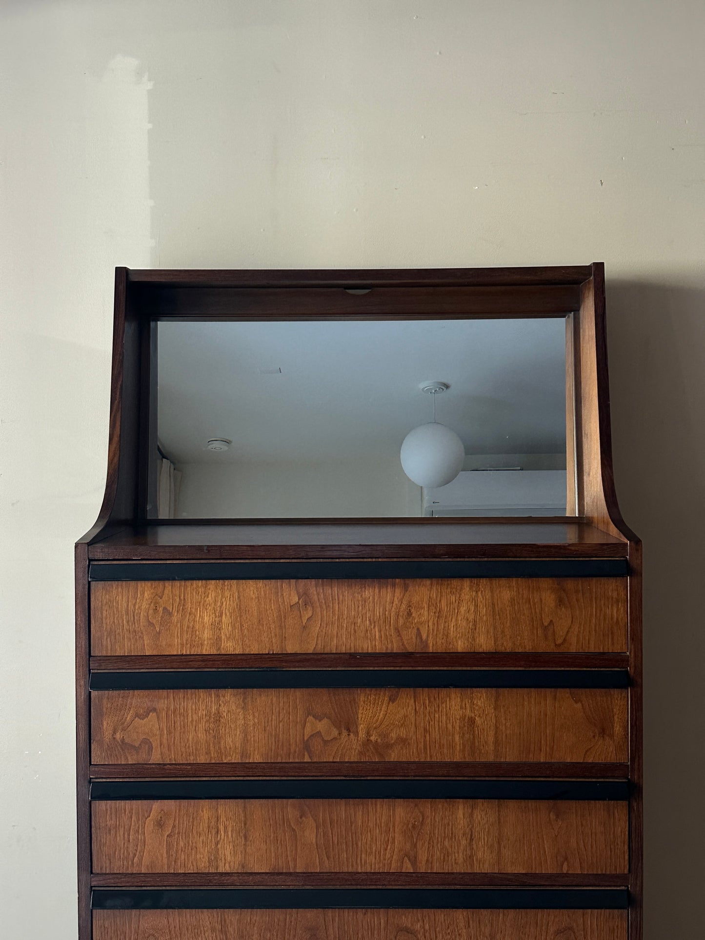 Lane walnut dresser