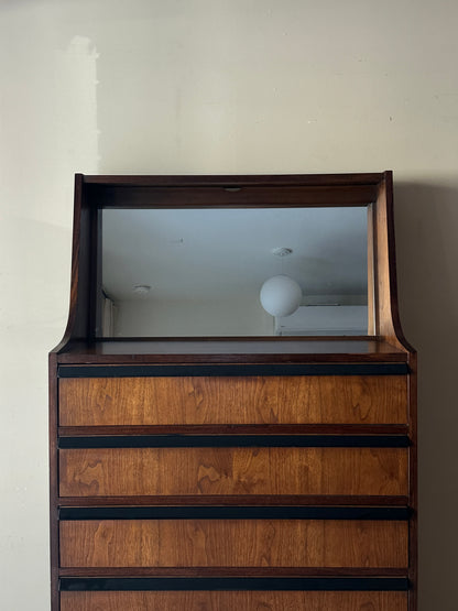 Lane walnut dresser