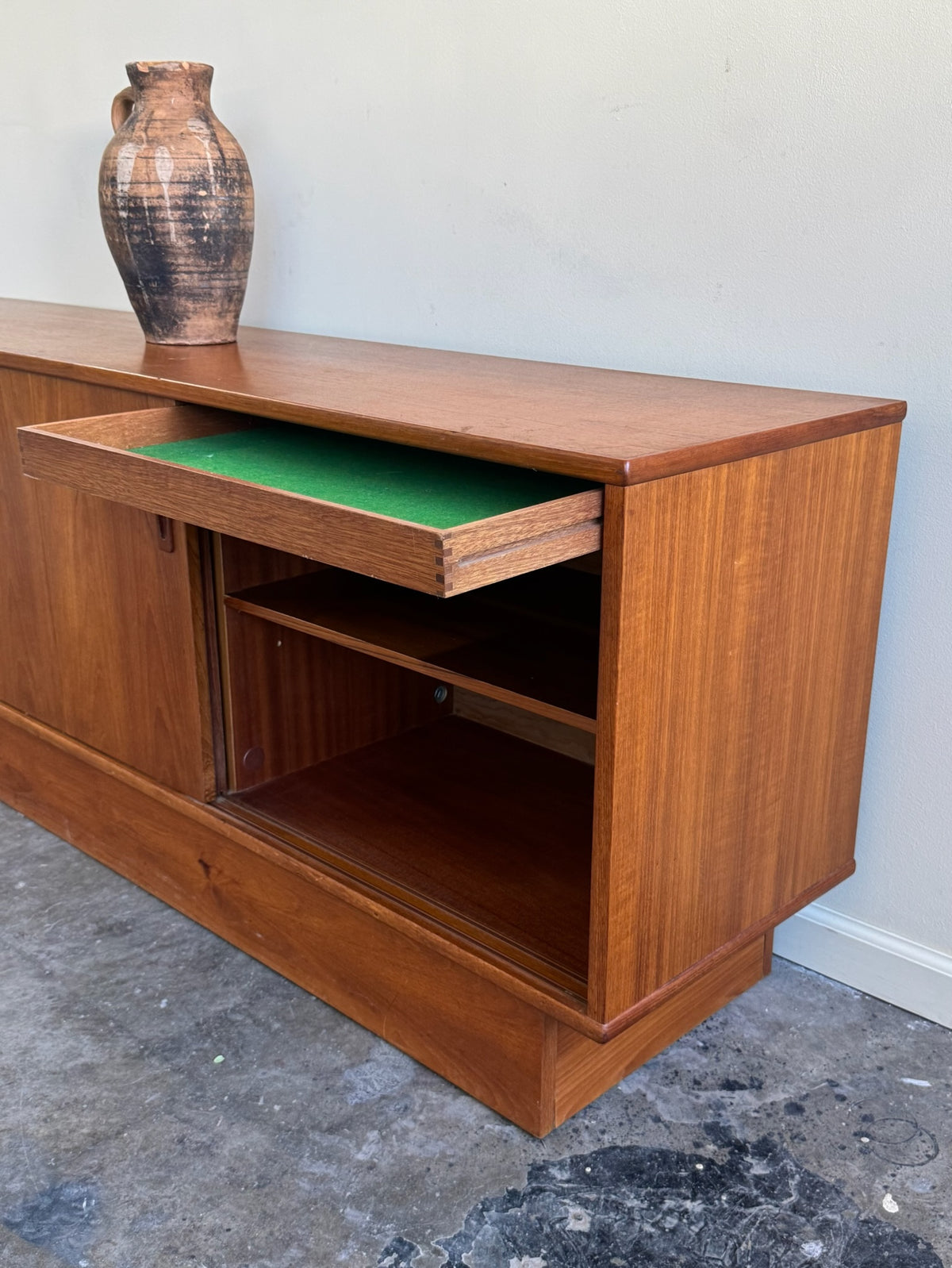 Danish teak credenza