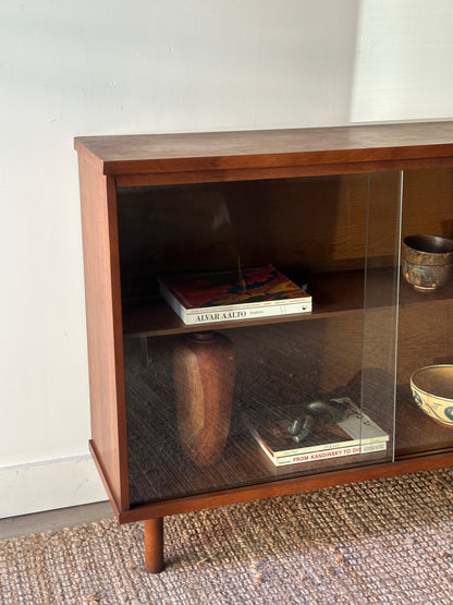 Walnut display case