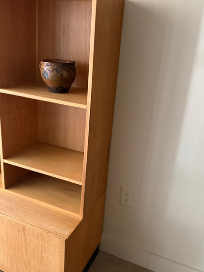 Sven Ellekar for Bramin Danish two piece oak hutch
