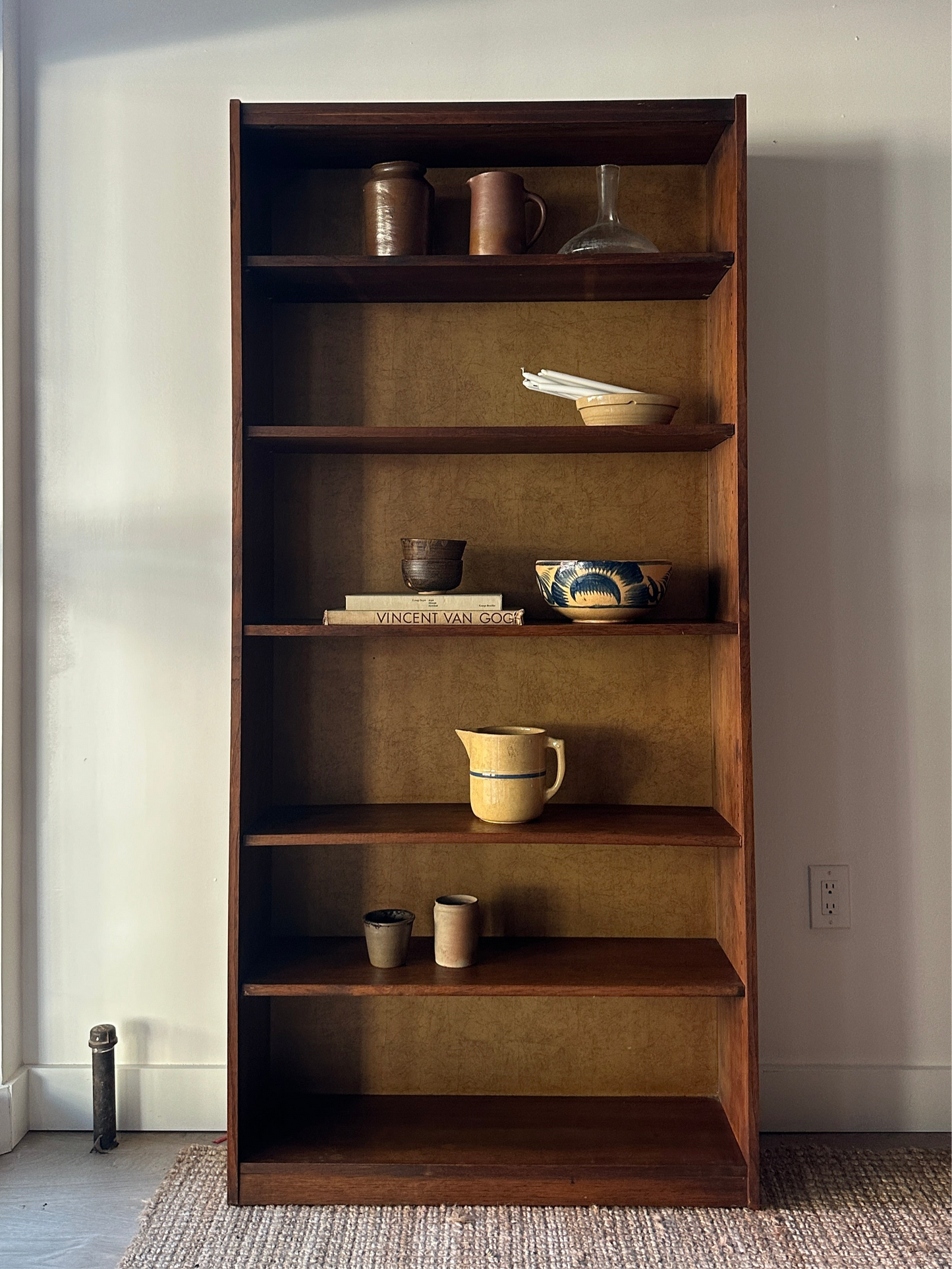 Walnut shelves