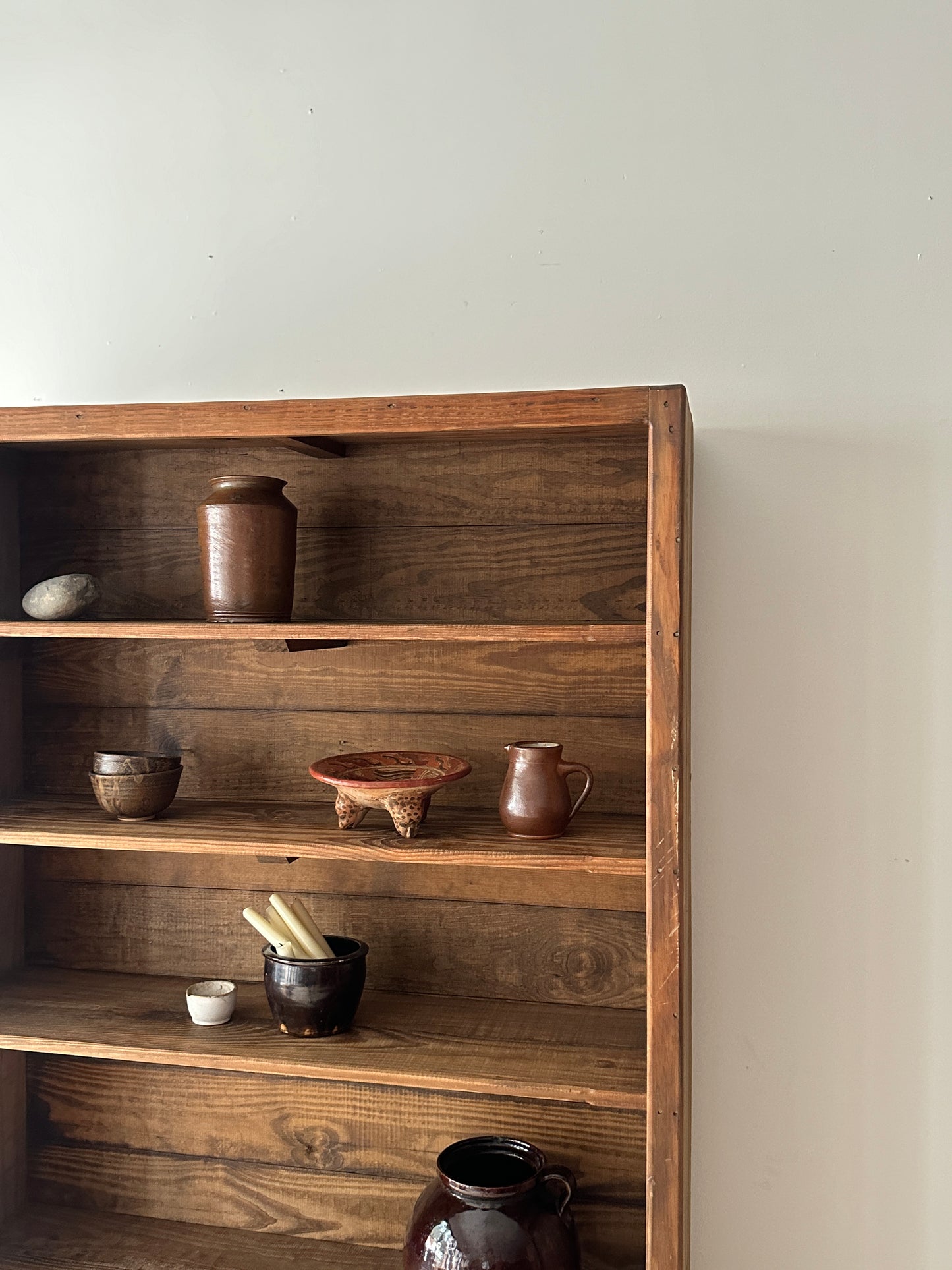 Farmhouse pine bookshelf