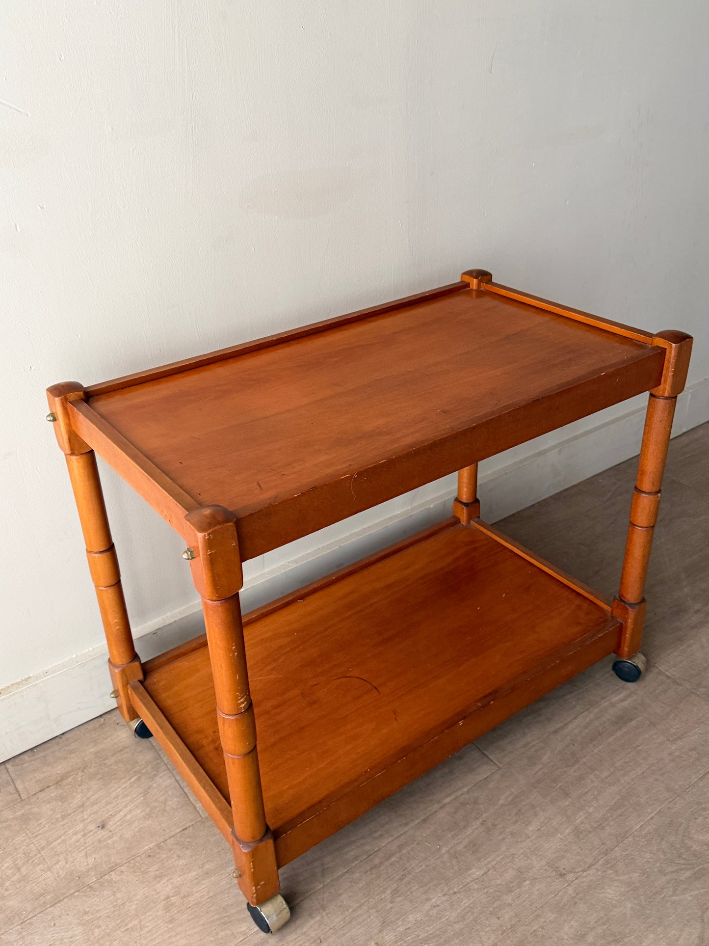 Maple bar cart