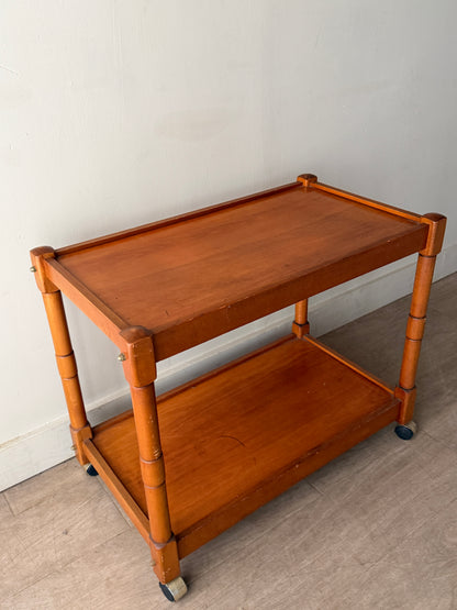 Maple bar cart