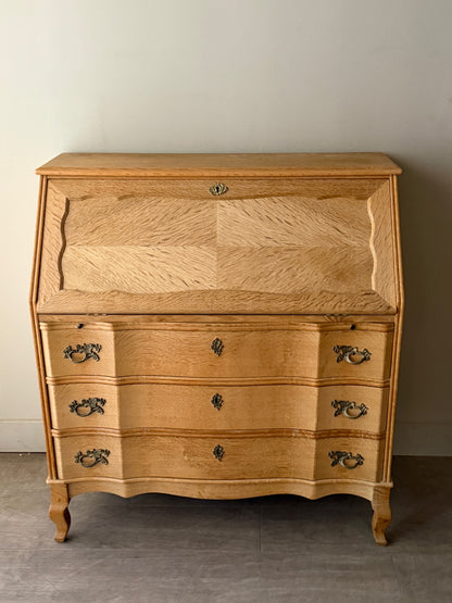 Danish oak secretary dresser
