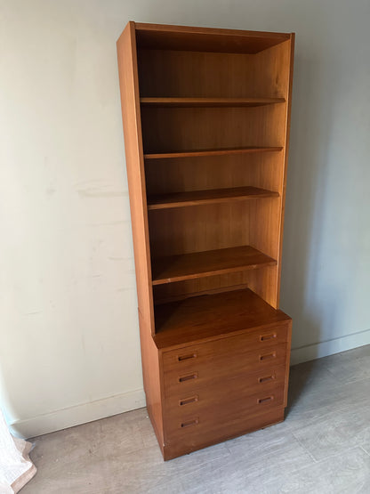 Teak bookcase cabinet