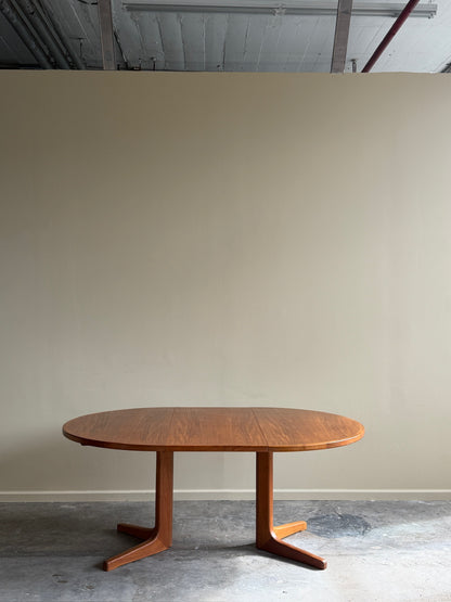 Danish teak dining table with extension