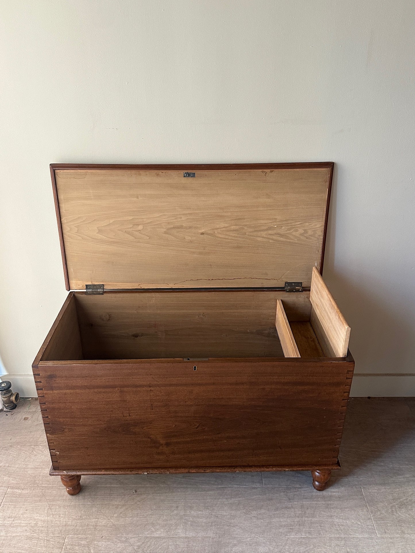 Dark pine chest