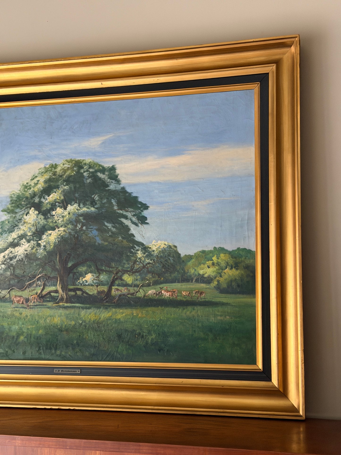 Oil on canvas. Signed N. Christiansen 1850-1922