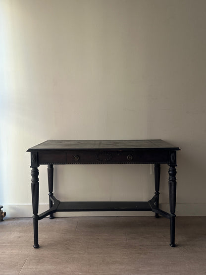 Black painted desk or console table