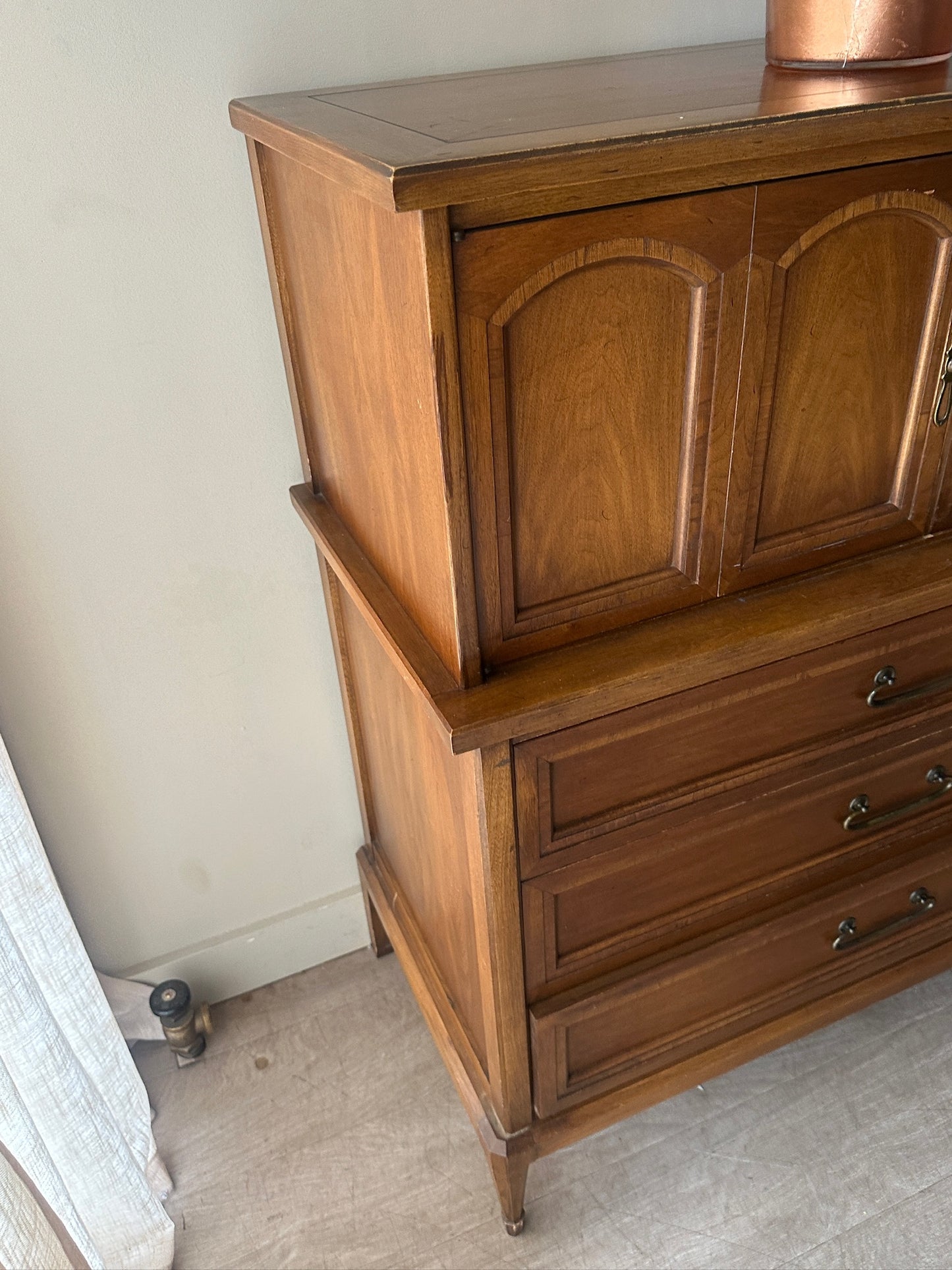 White Furniture walnut directoire dresser
