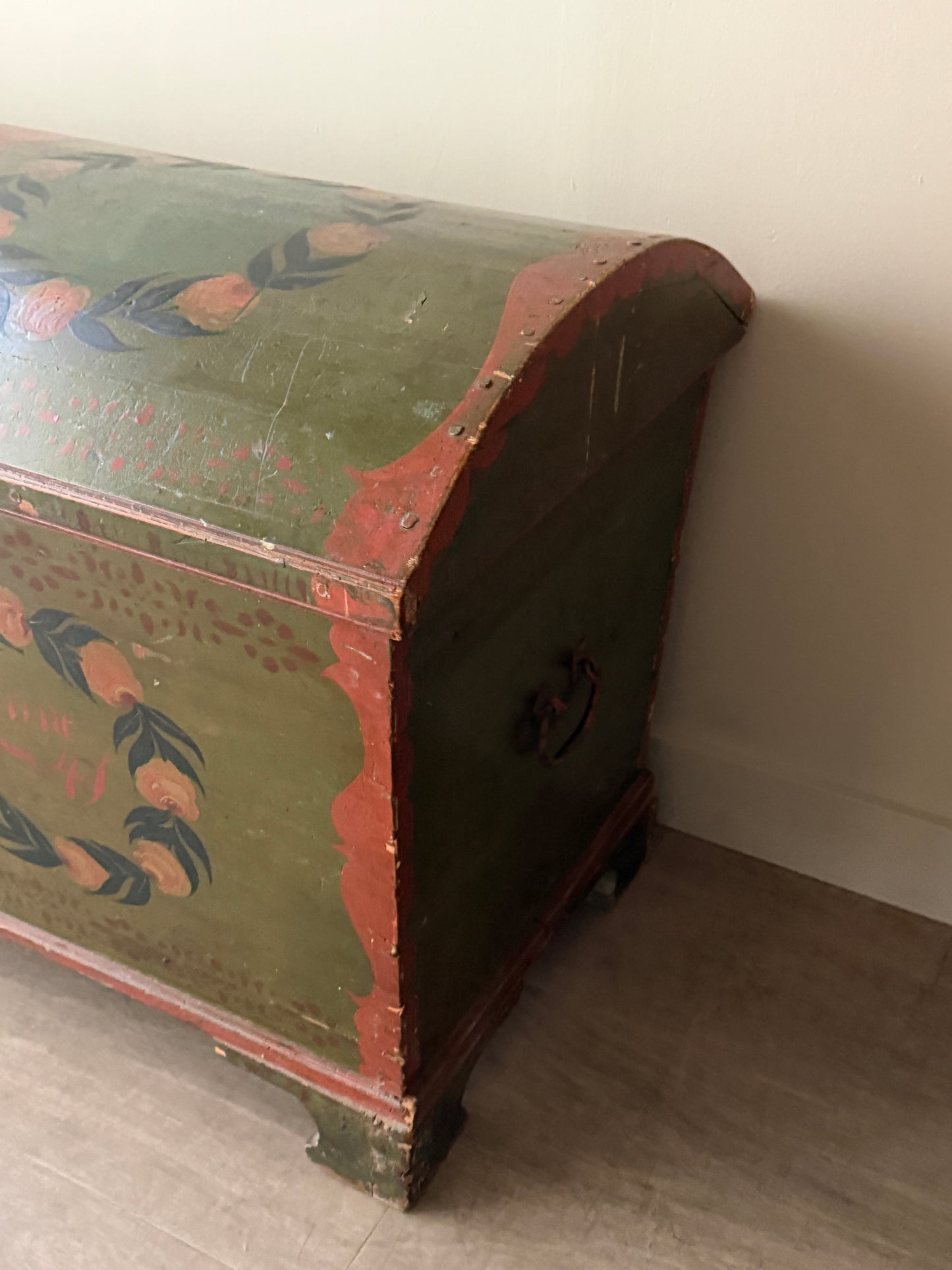 Scandinavian painted trunk