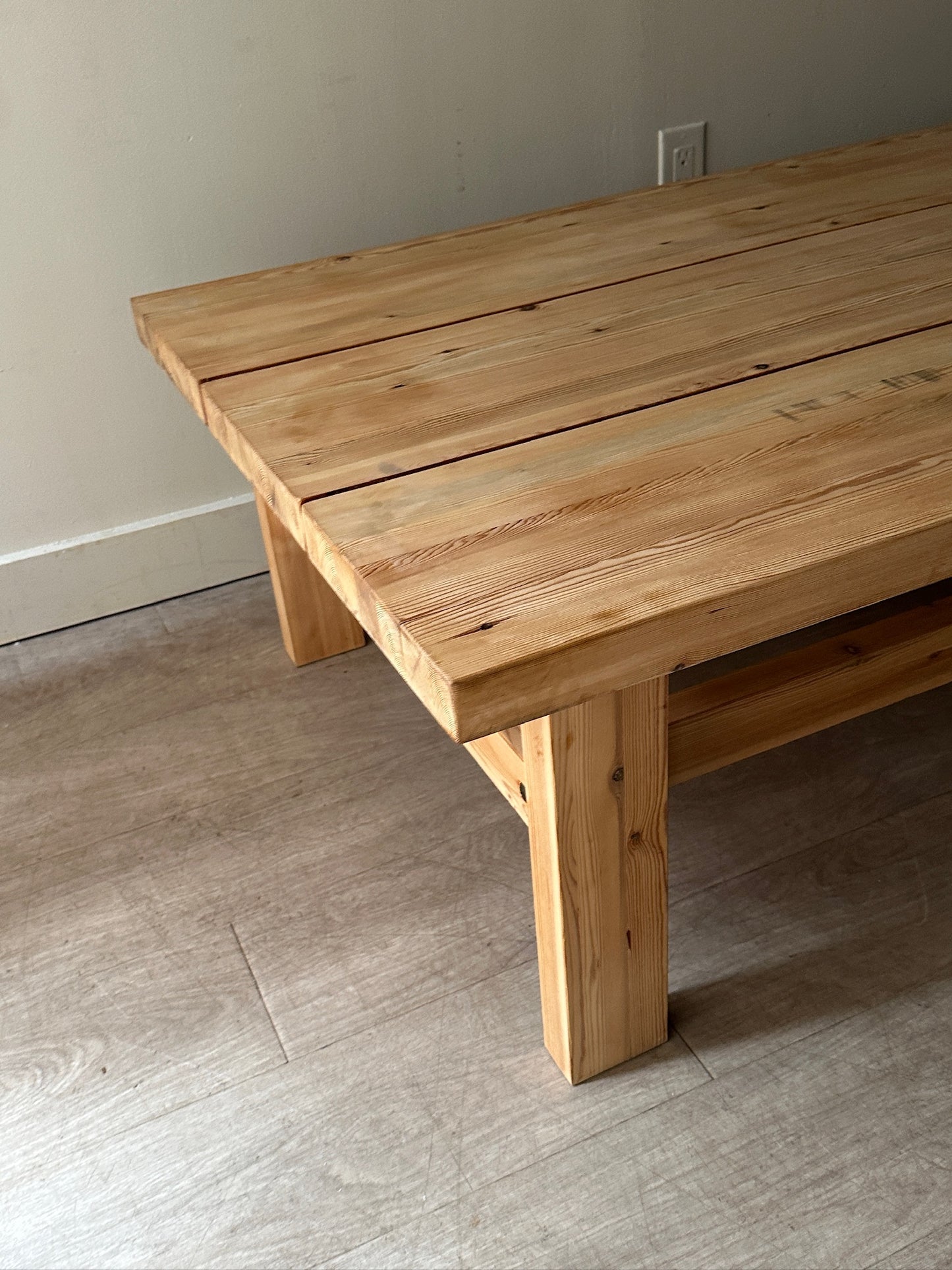 Jens Lyngsoe style pine coffee table