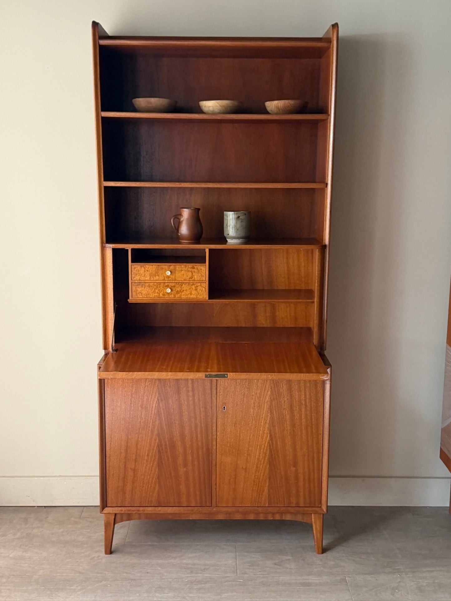 Johannesberg Swedish mahogany secretary hutch