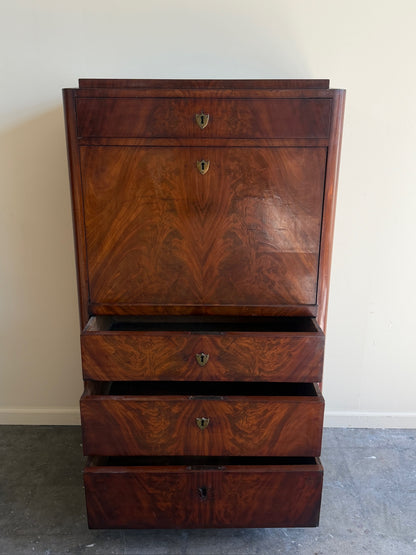 French Empire mahogany secretary desk