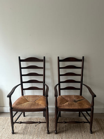 Ladder back chairs. Sold individually.