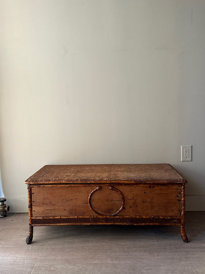 Victorian rattan chest