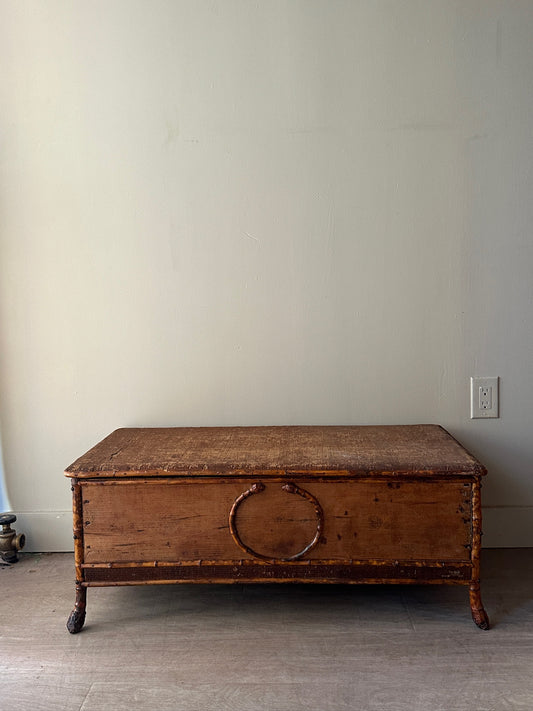 Victorian rattan chest