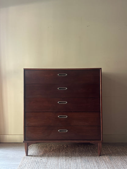 Walnut tallboy