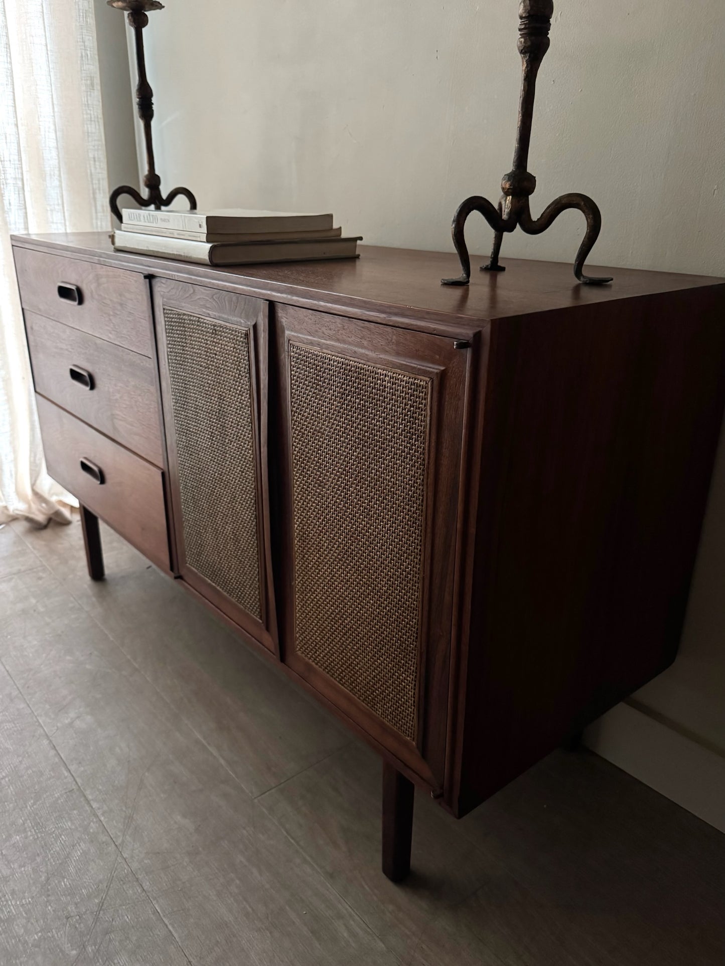 Jack Cartwright for Founders walnut credenza