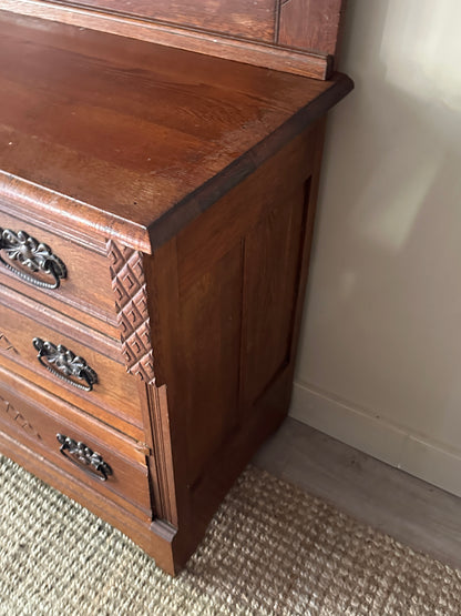 Victorian dresser w mirror