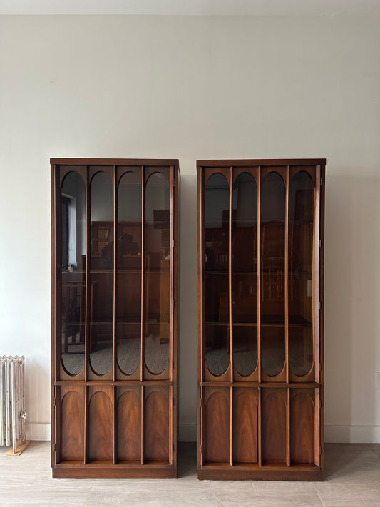 Kent Coffey Perspecta walnut bookcase. Sold individually.