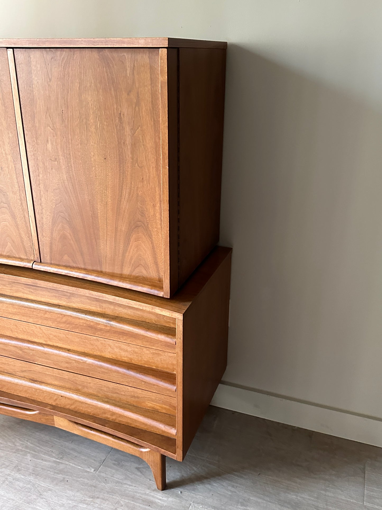 Walnut tallboy