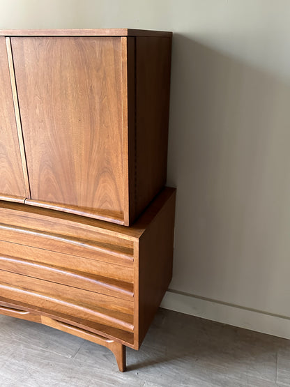 Walnut tallboy