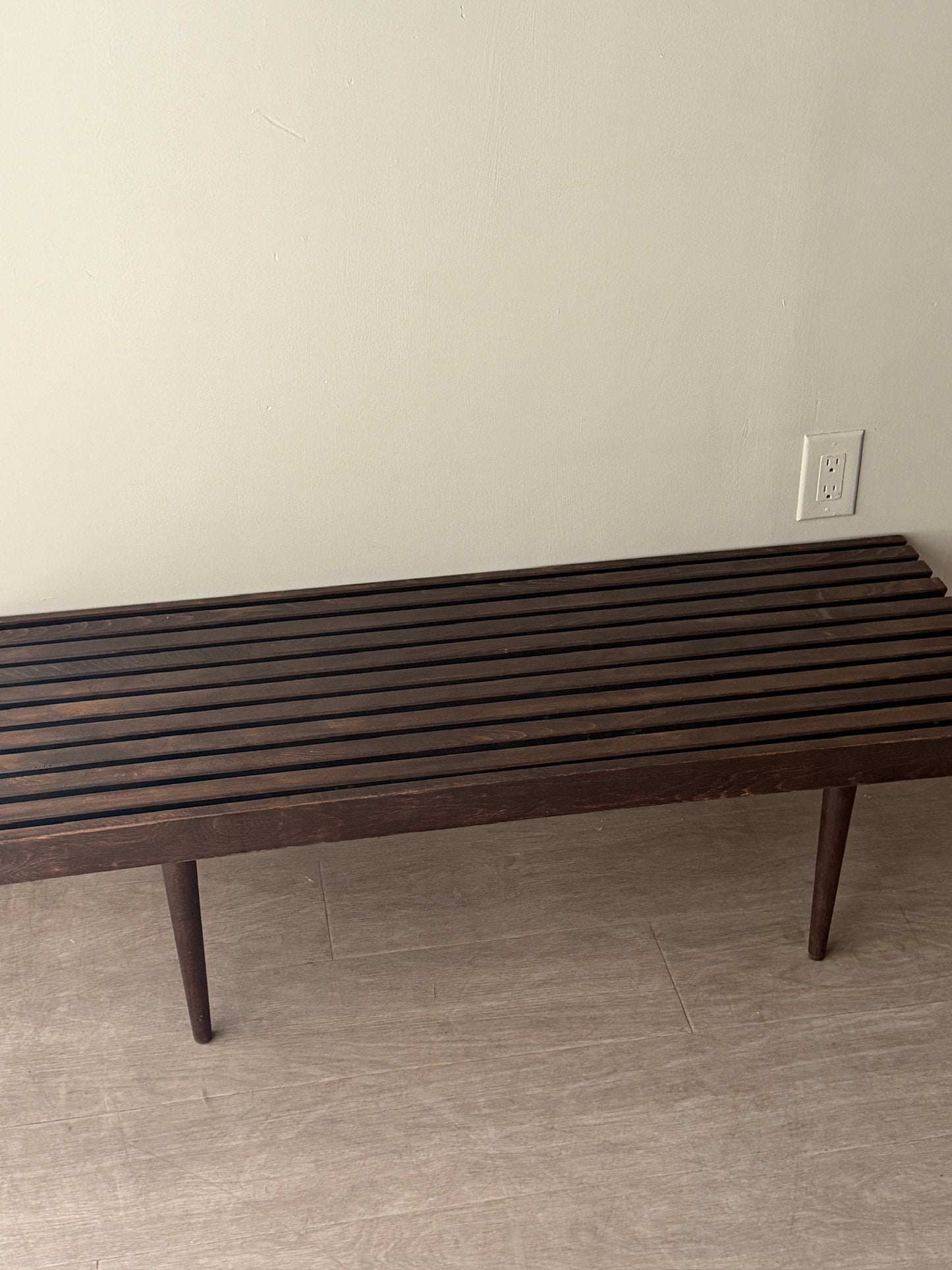 Oak slatted coffee table